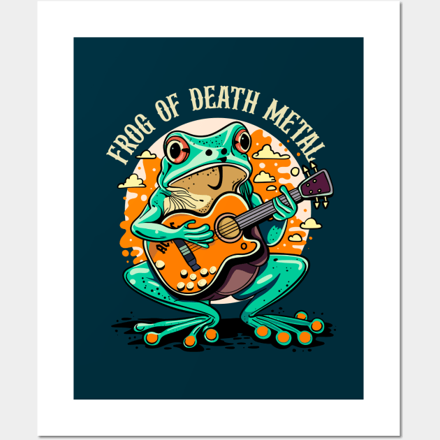 Frog Of Death Metal Wall Art by artslave